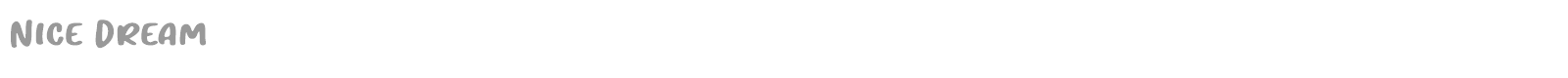 Nice Dream font preview